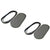 2 American Terminal universal 4x10" speaker coaxial component grills covers