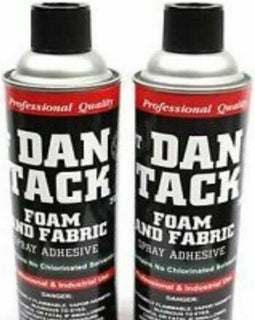 2 Dan Tack 2012 professional quality foam & fabric spray glue adhesive Can 12 oz