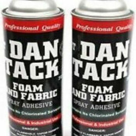 2 Dan Tack 2012 professional quality foam & fabric spray glue adhesive Can 12 oz