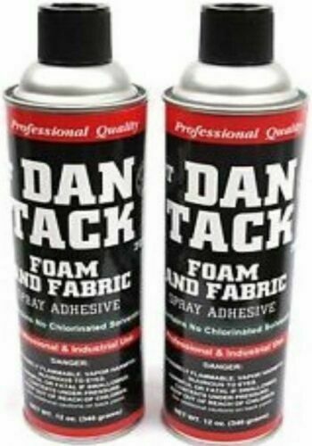 2 Dan Tack 2012 professional quality foam & fabric spray glue adhesive Can 12 oz