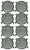 8 Absolute 10" Subwoofer Metal Mesh Cover Waffle Speaker Grill Protect Guard DJ