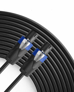 ABSOLUTE ACSMSM30 30 Feet Speakon Male to Speakon Male PA DJ Speaker Cable