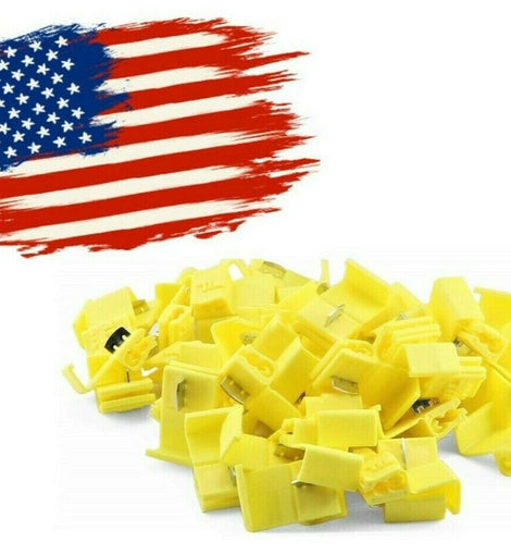 Absolute 50PS Lock Quick Splice Wire Terminals Snap Lock YELLOW 10-12 AWG