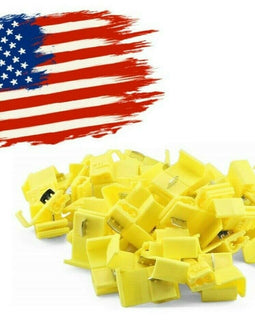 Absolute 50PCS Quick Splice Wire Terminals Snap Lock YELLOW 10-12 AWG