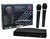 MR DJ MIC3250 Wireless Dual Handheld design Microphone System