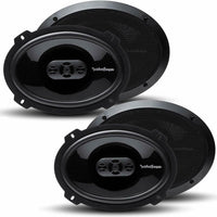 2 Pair Rockford Fosgate P1694 6x9" 4-Way Punch Full Range Coaxial Speakers