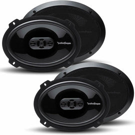 2 Pair Rockford Fosgate P1694 6x9" 4-Way Punch Full Range Coaxial Speakers
