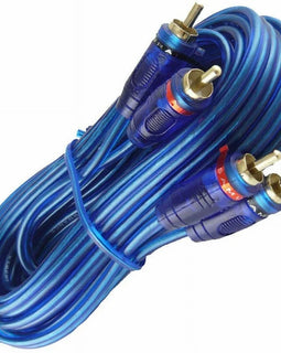 10 Absolute 15' RCA Stereo Plug Cable 2 Male to 2 Male Car Stereo Marine Home Audio