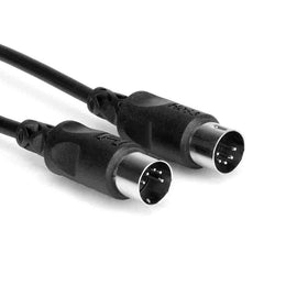 Hosa MID-303BK MIDI Cable, 5-pin DIN to Same -3 Feet