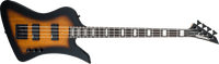Jackson JS Series Kelly™ Bird Bass IV JS2, Amaranth Fingerboard, Tobacco Burst