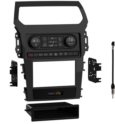Metra 99-5852CH Turbo Tactile Radio Install Kits - Compatible Fits for Ford Explorer 2011-2015 (with Single Zone, Manual Climate Co)