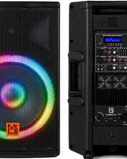 SYNERGY15 Bluetooth Speaker 2-Way 15" Portable Active Powered PRO DJ PA Speaker