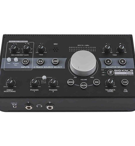 Mackie Big Knob Studio 3x2 Studio Monitor Controller - 192kHz USB I/O