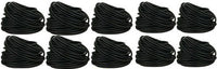 10 Patron SLT34 3/4' 100' Split Loom Wire Tubing Black for Various Automotive, Home, Marine, Industrial Wiring Applications