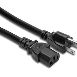 Hosa PWC-401.5, IEC C13 to Nema 5-15P Power Cord, 1.5 Feet