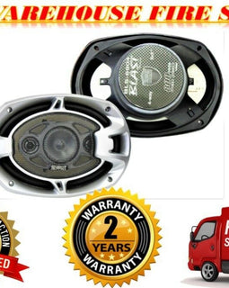 2 Absolute BLS-6904 6" X 9" 4-Way 800W High-Quality Car Stereo Coaxial Speakers