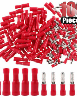 100pcs 22-16 Gauge Insulated Male/Female Bullet Quick Splice Wire Terminals Wire