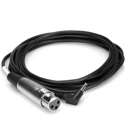 Hosa XVM-105F Camcorder Microphone Cable, XLR3F to Right-angle 3.5 mm TRS – 5 Feet