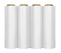BM Paper 4 Rolls Shrink Stretch Wrap 445mm x 450m 18" X80 Gauge Heavy Duty Anti-Static Pre-Stretched