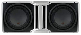 2 Alpine R-SB12V Loaded 12" 750w R-W12D4 Subwoofers Ported Sub Enclosure