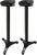 Ultimate Support MS-100B MS Series Professional Column Studio Monitor Stand with Adjustable Angle and Axis, Acoustic Foam Platform, and Three Internal Channels - Black (PAIR)