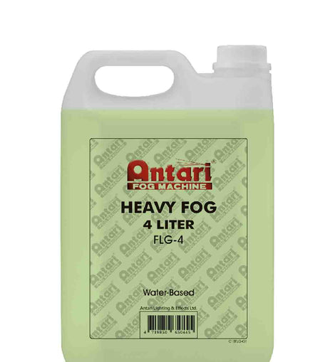 Antari FLG-4 Long-Lasting Fog Fluid for Antari Fog Machines 4 Liters Green Formula