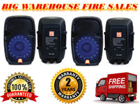2 MR DJ PBX1559S PA 8" 2-Way Portable Passive DJ Speaker with LED Accent Lighting