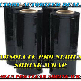 American shrink wrap clear black 18" 1500sq' 80 Gauge 4 Rolls Pallet Wrap Stretch Film Hand Shrink Wrap 1500 Square Feet