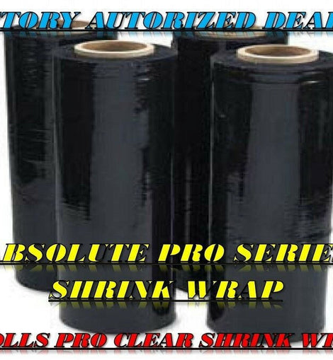 American shrink wrap clear black 18