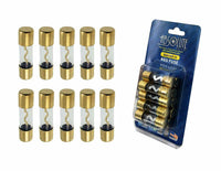 Absolute AGU60-10 10-Pack 60 Amp Gold-Plated AGU Glass Fuses