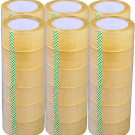 BM Paper 2" Pack of 36 Clear heavy-duty Sealing Adhesive Tape Packaging Shipping Carton Tape