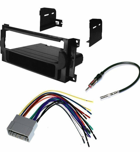 Fit Chrysler 2006 - 2010 PT Cruiser Car Stereo Install Mounting Kit + Wire Harness + Antenna Adapter
