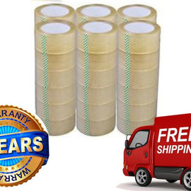 Absolute USA 36 Rolls Box Carton Sealing Packing Packaging Tape 2"x110 Yards Clear