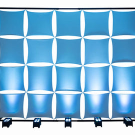 Headliner HL30070 Ventura DJ Backdrop use with uplights for vivid color