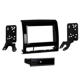Metra 99-8235CHG Single-DIN Car Stereo Dash Kit - Compatible Fits for Toyota Tacoma 2012-2015 - Charcoal High Gloss
