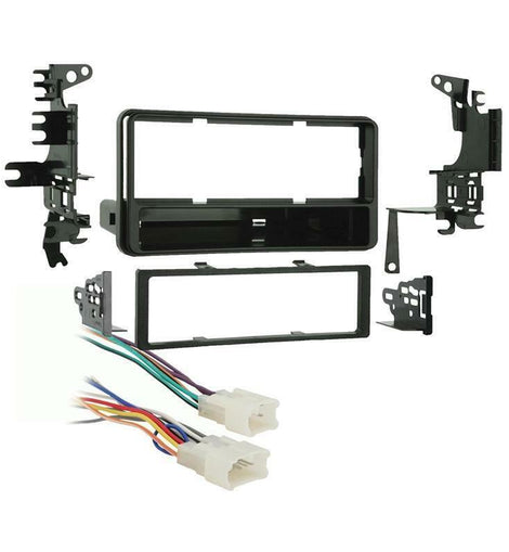 Metra 99-8202 Single DIN Stereo Dash Kit + 70-1761 Harness for Select 2000-2005 Toyota