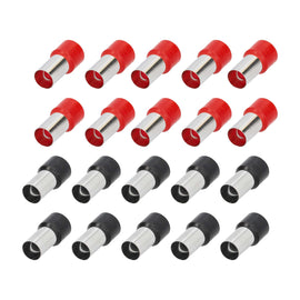 Tsunami TSX-0GA-FERR 20-Piece Red and Black 0/1GA Ferrules - Refill Pack