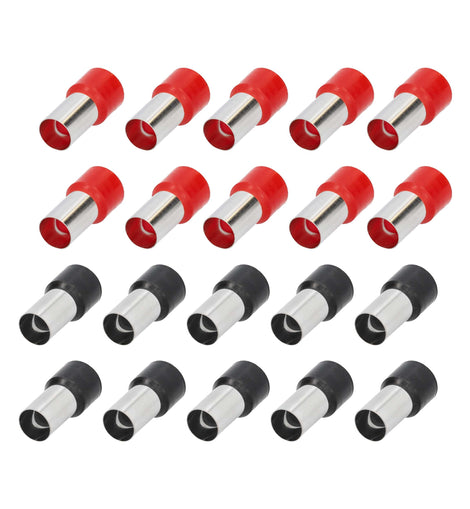 Tsunami TSX-0GA-FERR 20-Piece Red and Black 0/1GA Ferrules - Refill Pack