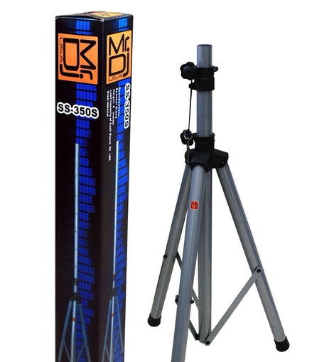 MR DJ SS350S Silver Folding Tripod DJ Speaker Stand