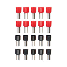 Tsunami TSX-4GA-FERR 20-Piece Red and Black 4GA Ferrules - Refill Pack