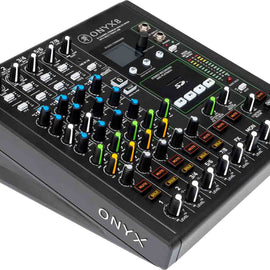 Mackie Onyx8, 8-Channel Premium Analog Audio Mixer + Multitrack USB Recording