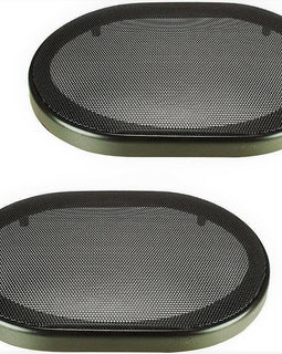 (2) MK AUDIO UNIVERSAL 6"x9" SPEAKER COAXIAL COMPONENT PROTECTIVE GRILLS COVERS