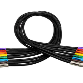 Hosa TTS-830, Balanced TT Patch Cable (8 Pack, 1 ft)