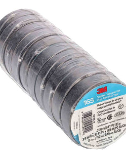 10 Pack 3M Temflex 1700/165 3/4" x 60' General Use Vinyl Electrical Tape