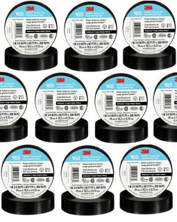 50Pcs 3M Temflex 1700 Electrical Tape 60 Feet (5 Sets 10 Rolls)
