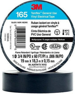 3M Temflex 165 1700 Electrical Tape 60 Feet