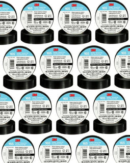 25 3M 165 Temflex 1700 Economy Grade Vinyl Electrical Tape, 3/4 in x 60 feet