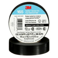 3M 165 Temflex 1700 Vinyl Electrical Tape, 3/4" x 60ft