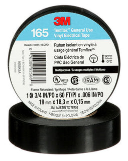 3M Temflex 165 1700 Electrical Tape 60 Feet