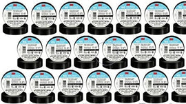 20pc 3M Electrical Tape Temflex 60ft Rolls 165 20-Pack Professional Vinyl Tape 60 Feet per Roll